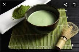 Her ser du grønn te og den enkle koppen som teen skal drikkes fra. Bilde lånt fra Japanskte.no